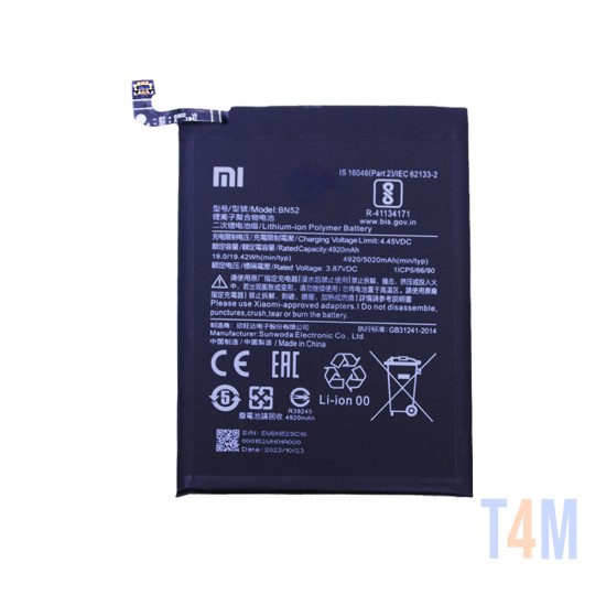 Batería BN54 para Xiaomi Redmi Note 9/Redmi 9 5020mAh